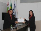 Lidiana Santos toma posse na Câmara do Rincão